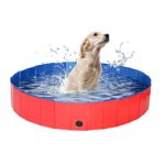 Skyehomo Piscina para Perros de 80 x 30 Pulgadas, bañera Plegable para Mascotas, Piscina Grande de PVC para Mascotas, Piscina para Mascotas y niños